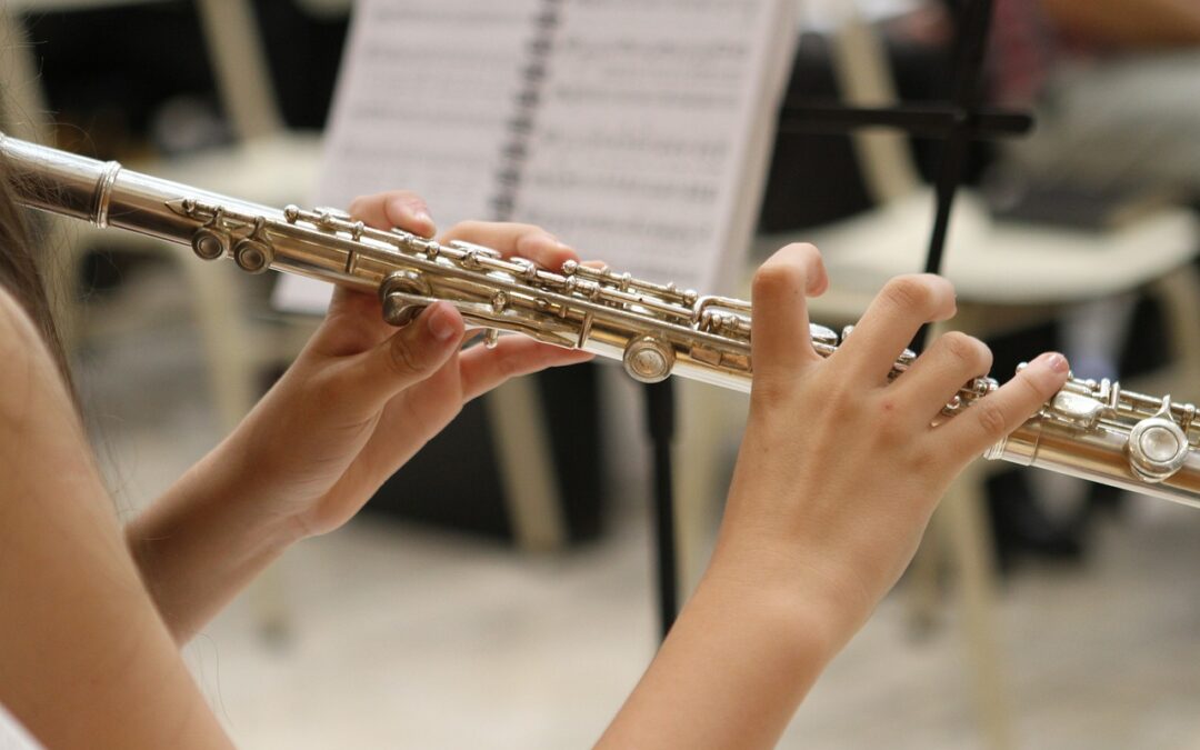 Girl playing the flute